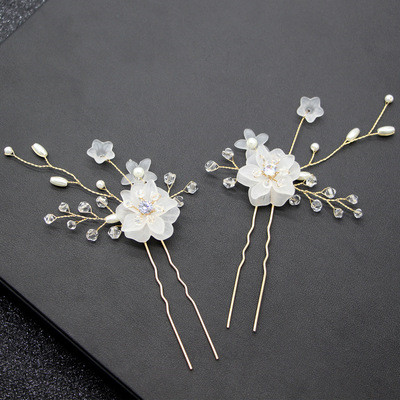 3 Piece Leaf Design Wedding Hairpin